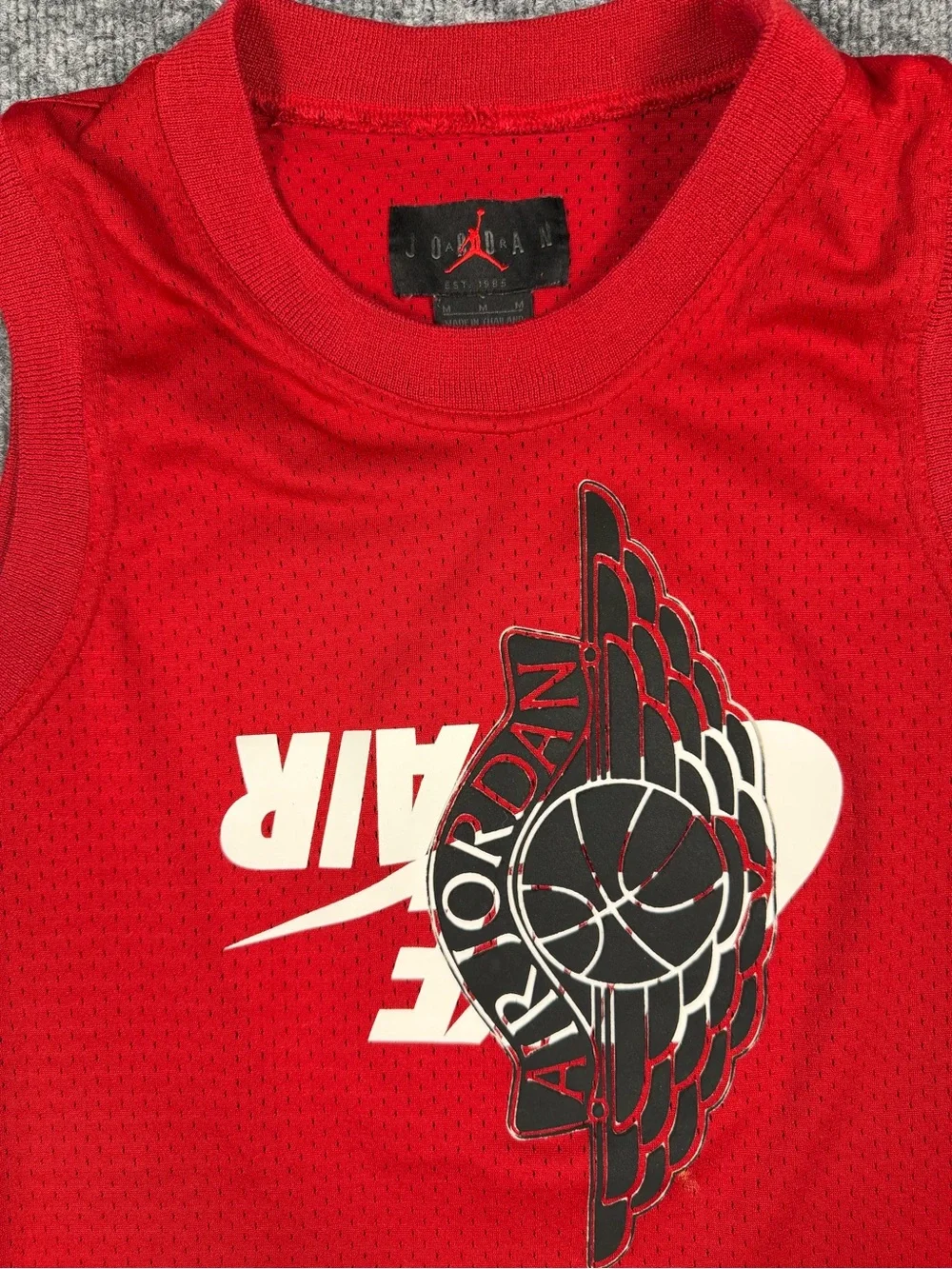 Jordan vibrant red